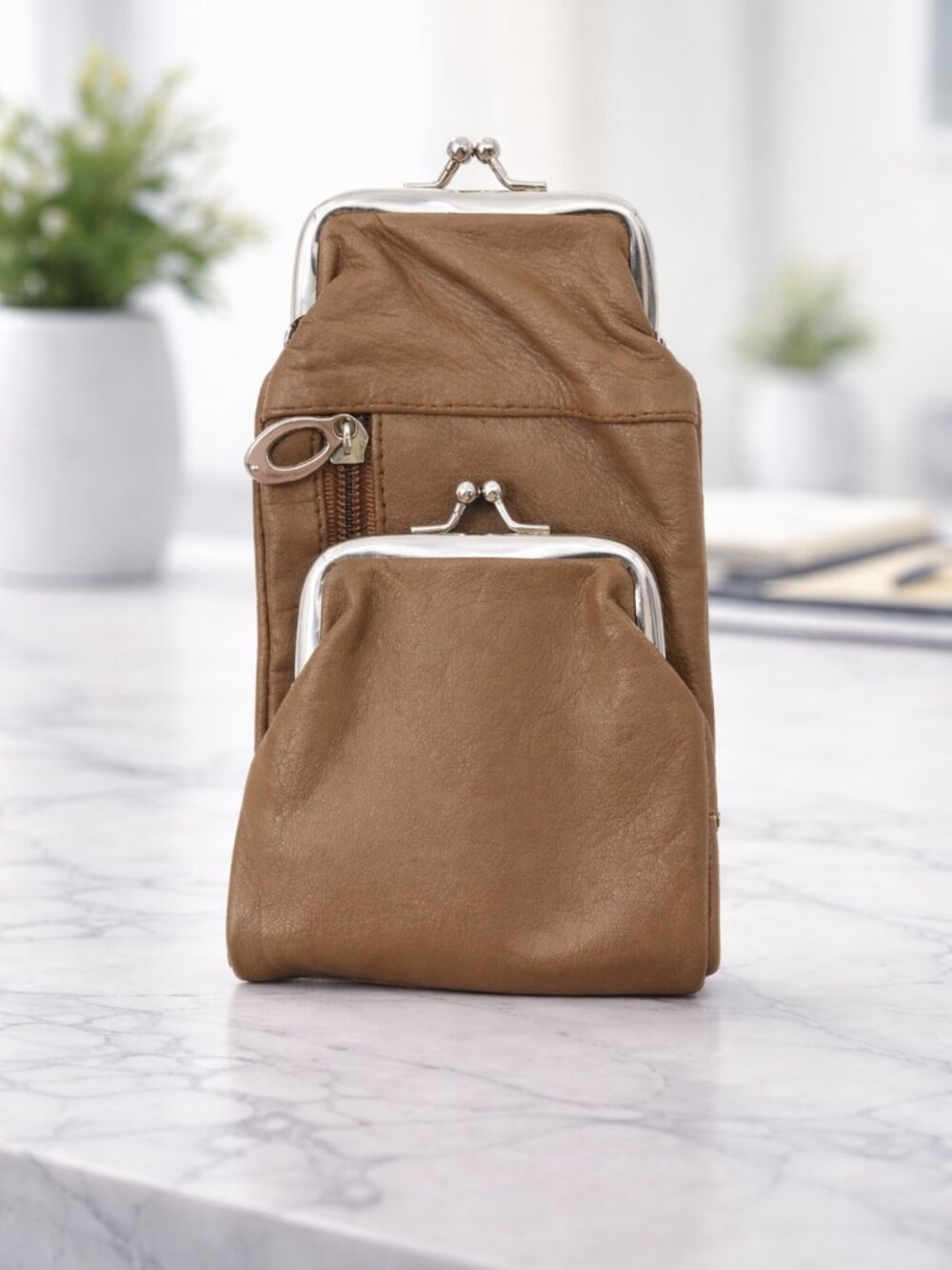 Clutch Coin Purse in Genuine Leather for Women
